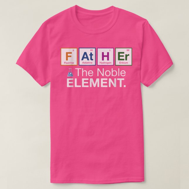 Camiseta Padre Element Gift for Pai Dia de os pais Science (Frente do Design)