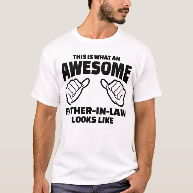 Camiseta Padre-em-Direito Presente - Fantástico Padre-em-Di (Frente)