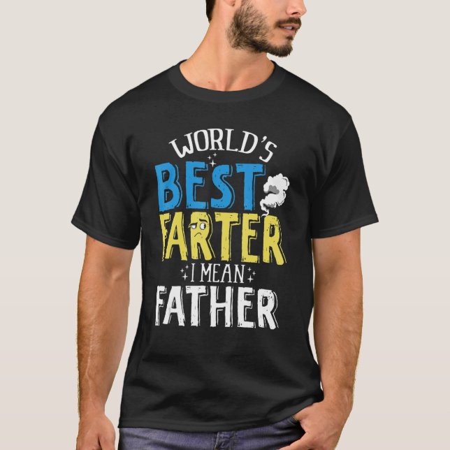 Camiseta Padre Farter Mundos Mais Farto Quero Dizer Pai 1 (Frente)