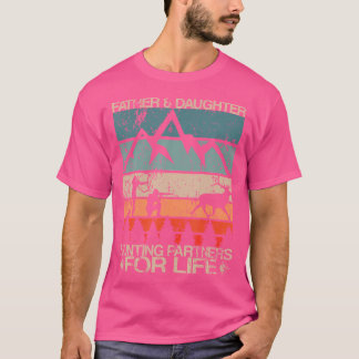 Camiseta Padre Filha Caçando Parceiros Para Caça Ao Pai De 