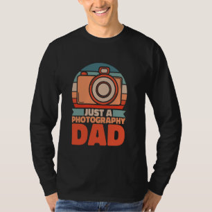 Camiseta Padre Fotógrafo Retro - Vintage Apenas Um Fotogram