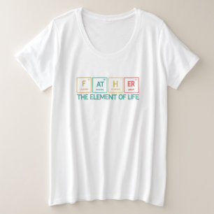 Camiseta Padre Funny Mesa Periódica Pai