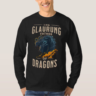 Camiseta Padre Glaurung Da Criatura Mítica Dos Dragões
