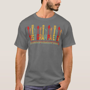 Camiseta Padre Guitarista Melhor Grampa Nunca Pais De Violã