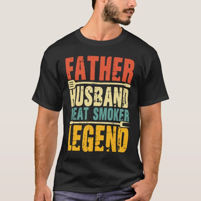 Camiseta Padre Husband Carne Fumante Legenda (Frente)