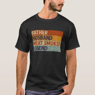 Camiseta Padre Husband Carne Fumante Legenda Barbecue Pai G