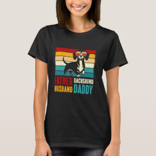 Camiseta Padre Husband Dachshund Pai Funny Doxie Wiener