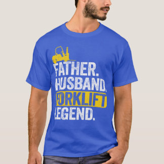 Camiseta Padre Husband Forkelevador Pai de Operador de Lege