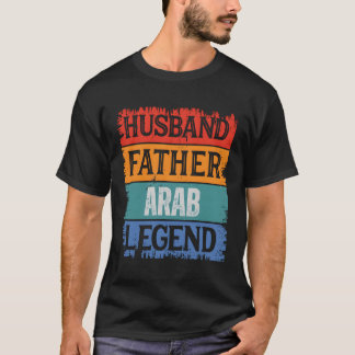Camiseta Padre Husband Legenda Árabe Orgulho Pai Papa