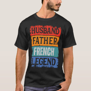Camiseta Padre Husband Lenda FRANCESA Pai Orud Retro Papa