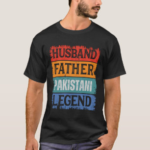 Camiseta Padre Husband Paquistanês Legenda Orgulhosa Pai Pa