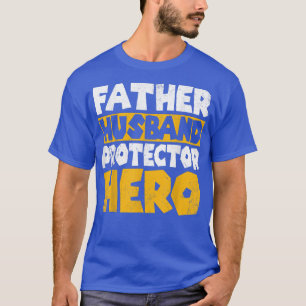 Camiseta Padre Husband Protetor Hero Dia de os pais