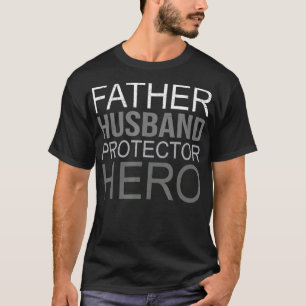 Camiseta Padre Husband Protetor Hero Dia de os pais PAI