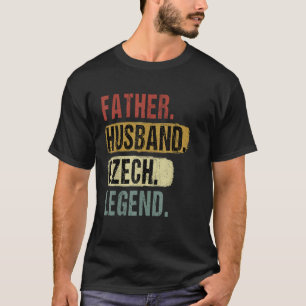 Camiseta Padre Husband República Checa Legenda República Ch
