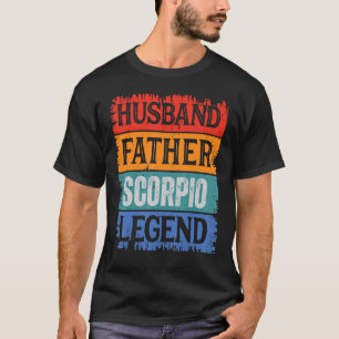 Camiseta Padre Husband SCORPIO Legenda Proud Pai Retro Pap