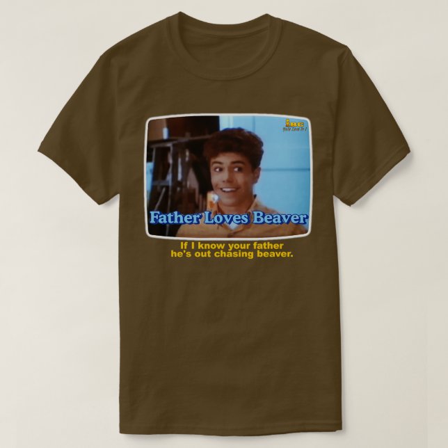 Camiseta Padre Loves Beaver (Frente do Design)
