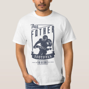 Camiseta Padre Loves Futebol da NFL para presente de Dia de