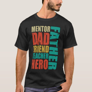 Camiseta Padre Mentor, Pai-Amigo Hero