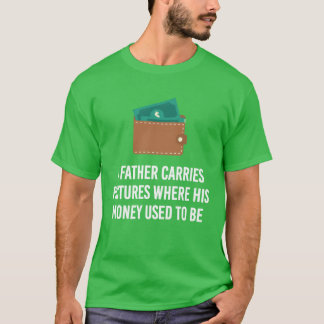 Camiseta Padre Money Wallet Children Paternal Youngsters r