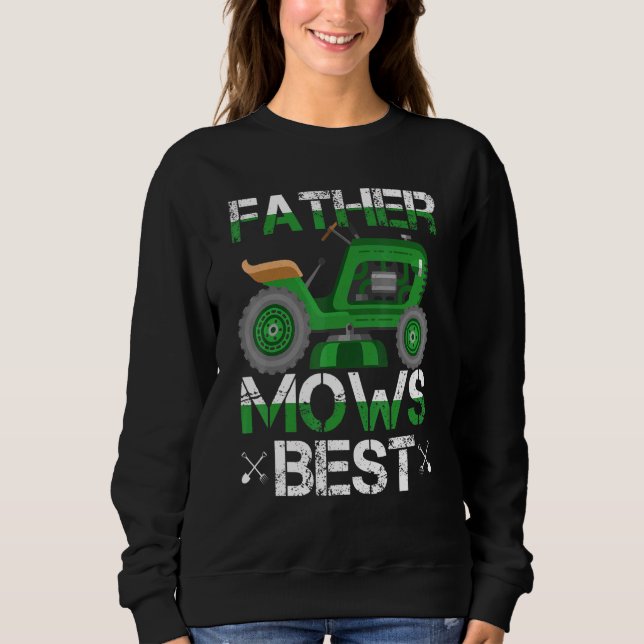 Camiseta Padre Mows Best Lawn Mower (Frente)