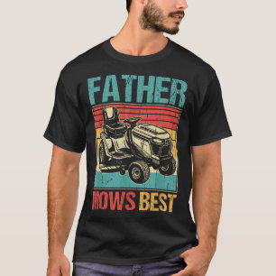 Camiseta Padre Mows Best, Pai de lavanderia, trabalho engra