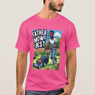 Camiseta Padre Mows Melhor Leito Africano de Remor do Pai A