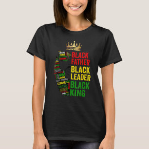 Camiseta Padre Negro Líder Negro Rei Africano Faes