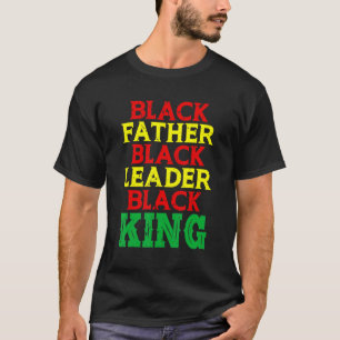 Camiseta Padre Negro Líder Negro Rei Negro Forte África