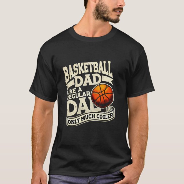 Camiseta Padre Pai de basquete adora (Frente)