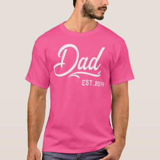 Camiseta Padre Pai Papa Dia de os pais Estabelecido Em 2019