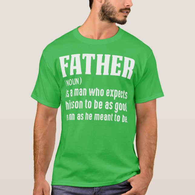 Camiseta Padre Pai Presente Família Dia de os pais Engraçad (Frente)