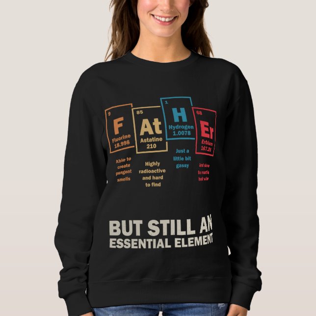Camiseta Padre Periódico de Elementos de Mesa Science Quími (Frente)