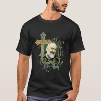 Camiseta Padre Pio Santos Católicos Oração Cruz