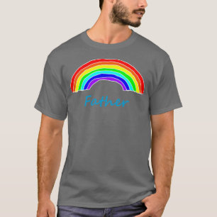 Camiseta Padre Rainbow para o Dia de os pais