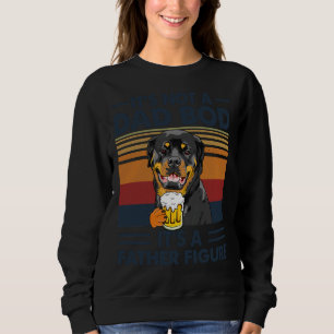 Camiseta Padre S Day Rottweiler Não é um Pai Bacalhau É um