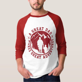 Camiseta Padre & Son Adventure | DIA DE OS PAIS | Vermelho