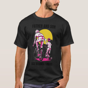 Camiseta Padre Son Bicicleta Acessórios Melhores Amigos Cic