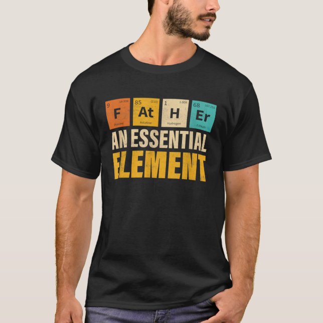 Camiseta Padre Um Período De Elementos Essenciais Fatheru20 (Frente)