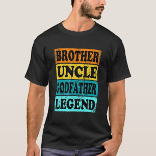 Camiseta Padrinho Bom Pai Diversão Godson Godson Godchild U