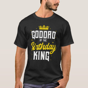 Camiseta Padrinho Da Coroa Do Partido Rei Aniversário Celeb