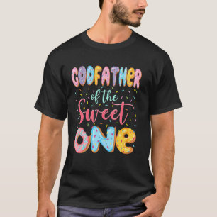 Camiseta Padrinho Da Festa Da Primeira Aniversariante Doce 