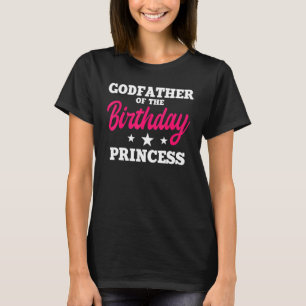 Camiseta Padrinho Da Festa De Aniversário Da Princesa Bday