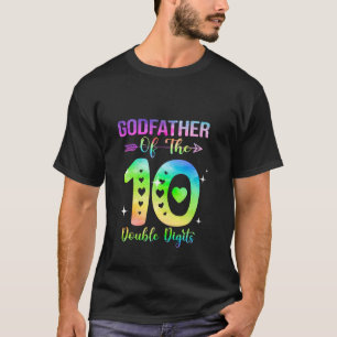 Camiseta Padrinho da Menina do Aniversário Dígitos Duplos 1