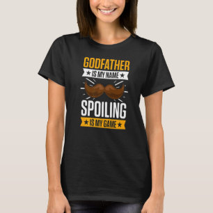 Camiseta Padrinho Da Primeira Vez Que O Padrinho Estará A M