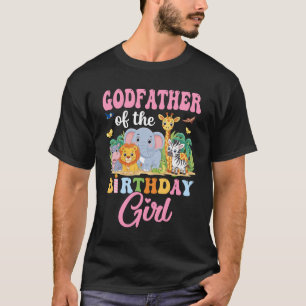 Camiseta Padrinho Da Selva Safari, Criança De Aniversário