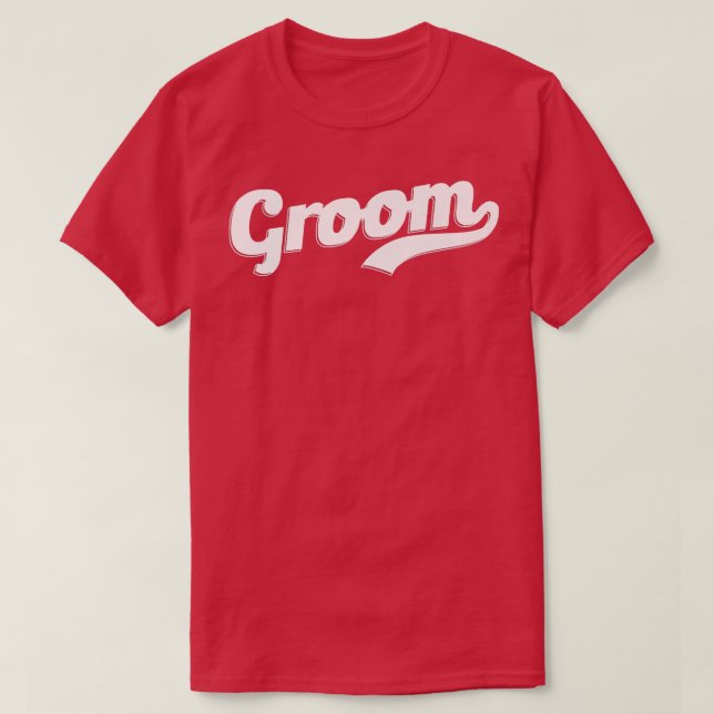 Camiseta Padrinho de casamento da tripulação (Frente do Design)