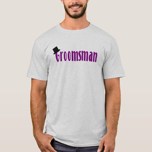 Camiseta padrinho de casamento superior (Frente)