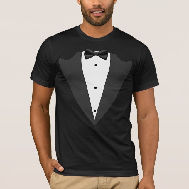 Camiseta Padrinho de smoking, padrinho de gravata borboleta (Frente)