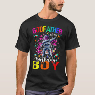 Camiseta Padrinho Do Astronauta Do Astronauta De Aniversári