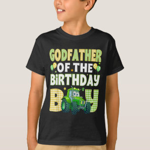 Camiseta Padrinho do Trator do Menino do Aniversário Caminh